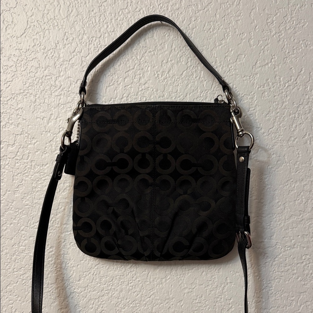Y2K Coach Madison Black Signature Shoulder Bag - Picture 2 of 3